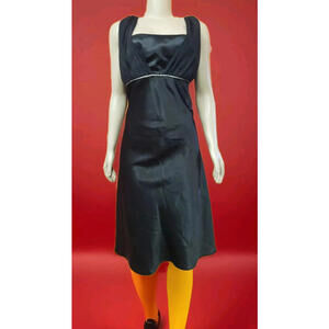 FIESTA WOMEN'S DRESS 4XL VINTAGE 80'S  BLACK  RHINESTONES SLEEVELESS #C